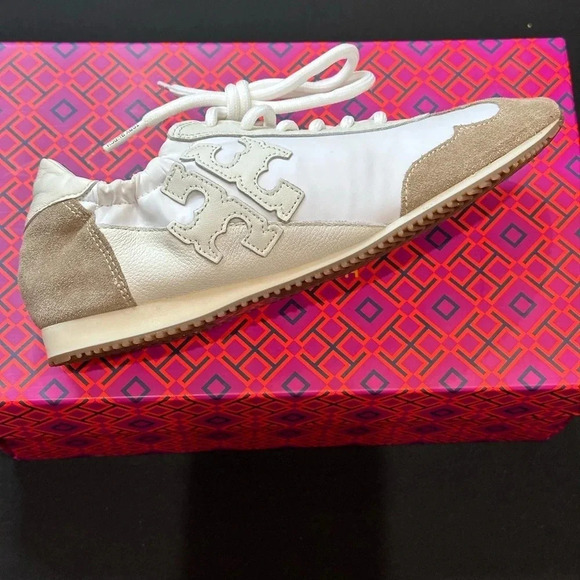 Tory Burch Vintage Double Trainer Sneaker Size 5 - Picture 5 of 10